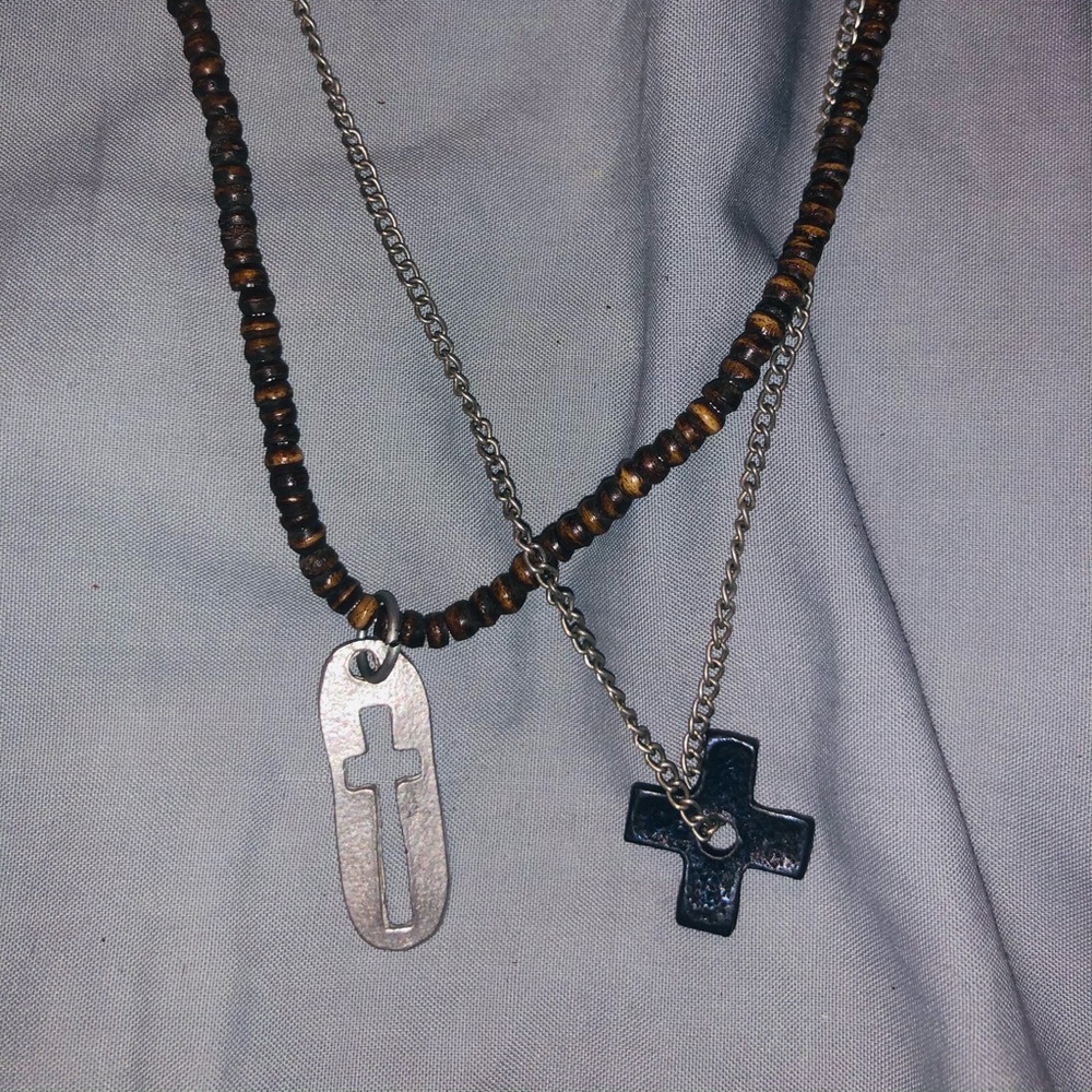 NWOT American Eagle Crosses Necklace